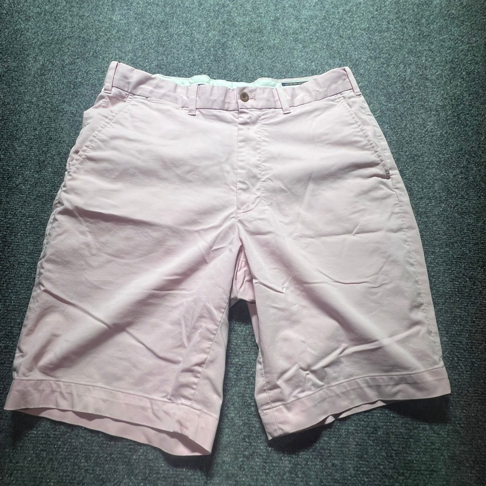 Polo Golf Ralph Lauren Mens 32 Pink Classic Fit Chino‎ Shorts Crest Patch